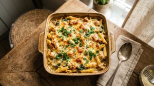 Read more about the article Simply Delicious Baked Chicken Pasta for a Creamy Weeknight Dinner